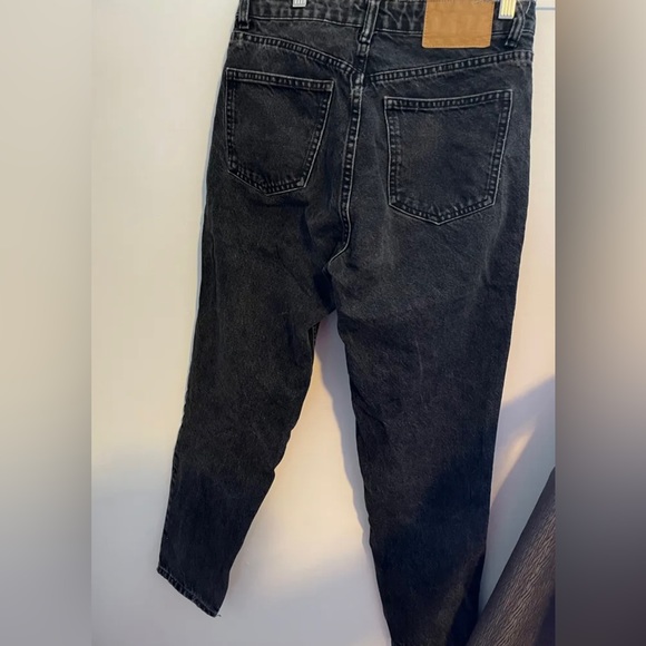 Mom jeans from Zara, black jeans, high waist - Picture 2 of 3